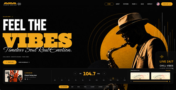 Avava Jazz Dark - Premium Radio