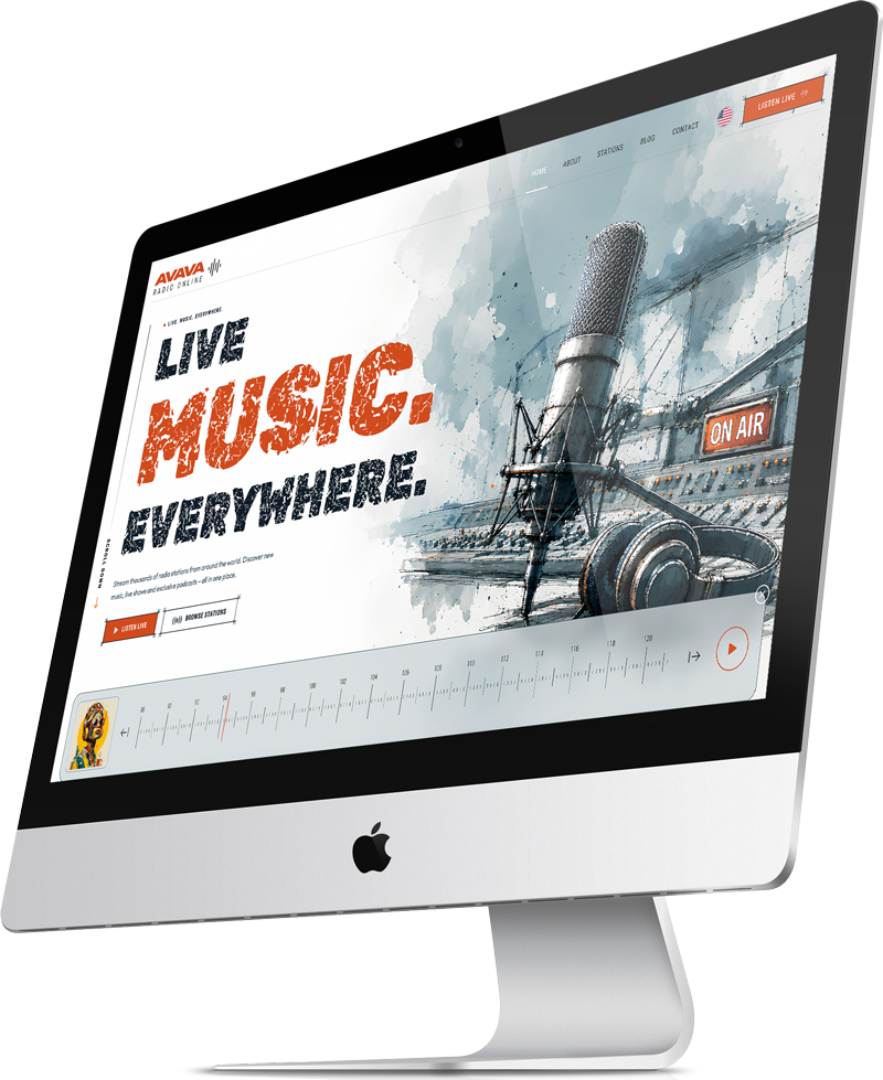 Avava - Online Radio Station HTML Template - 3