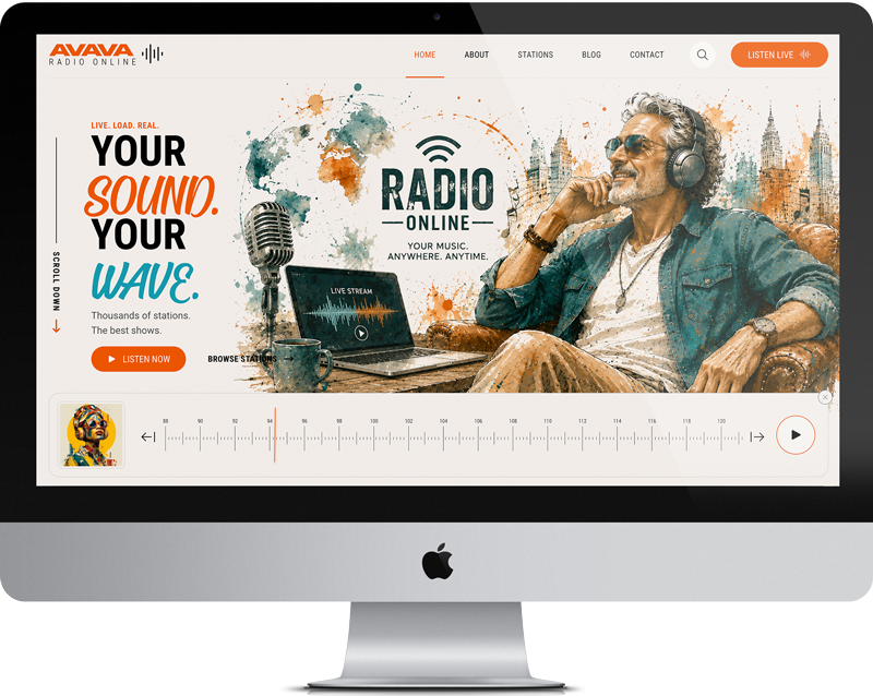 Avava - Online Radio Station HTML Template - 2