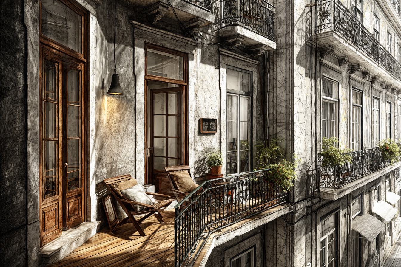 The six square metre balcony