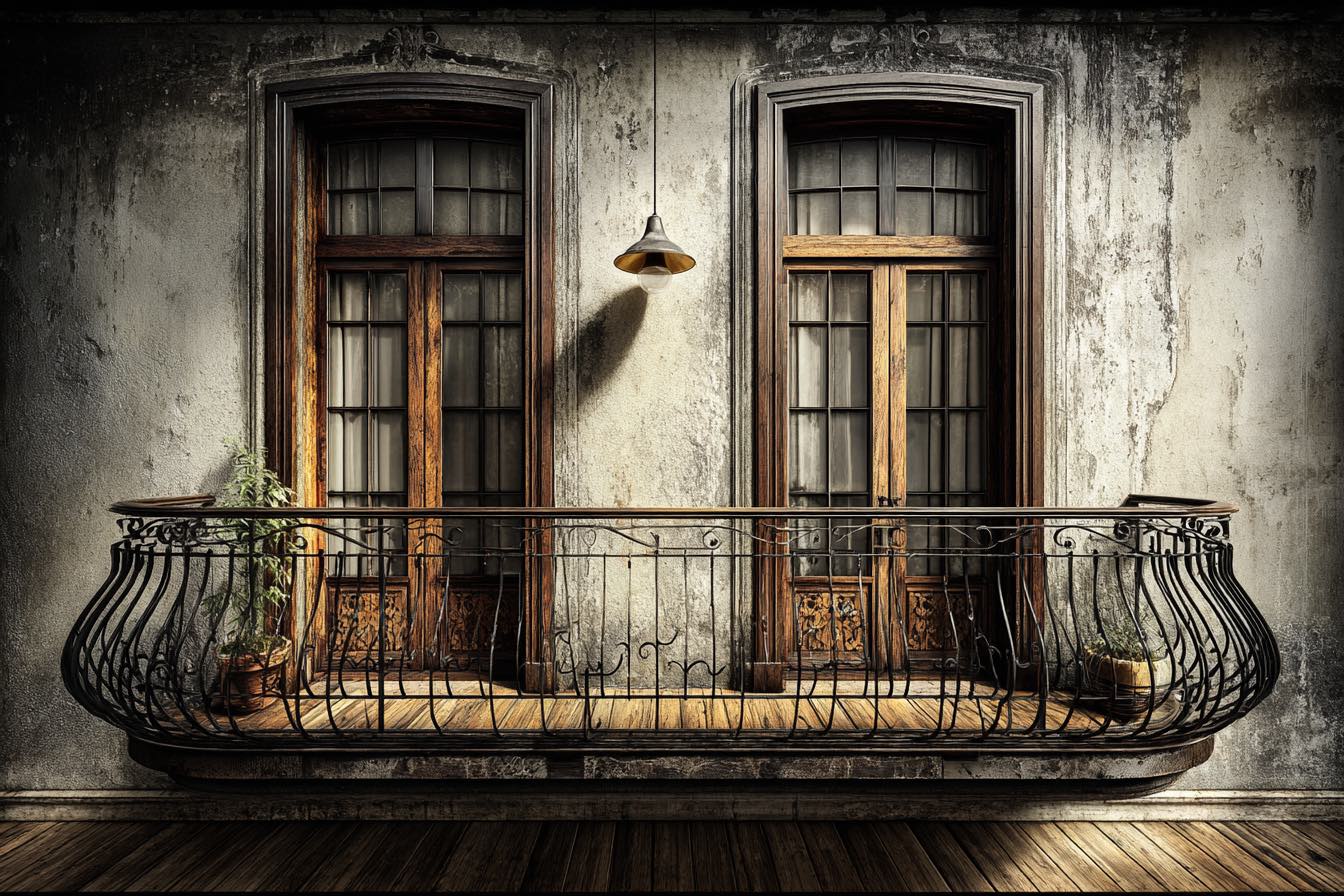 The balcony off the living room