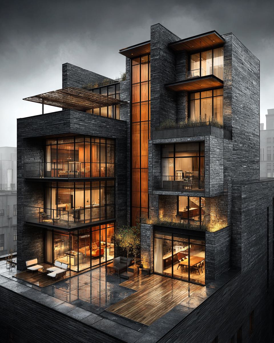 Lantern House, a top-floor apartment in the city centre