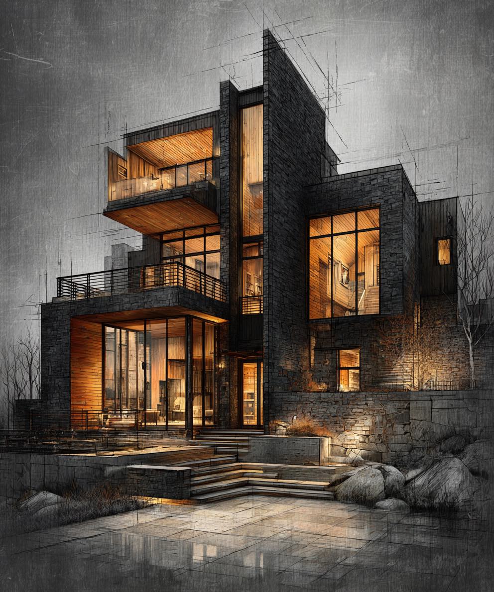 Ridge Penthouse on the hillside