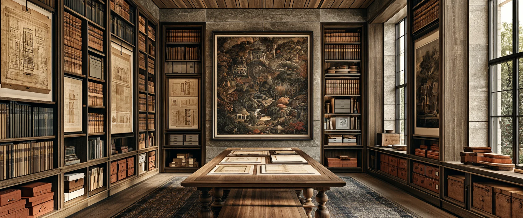 The Avava archive room, rue de Sèvres