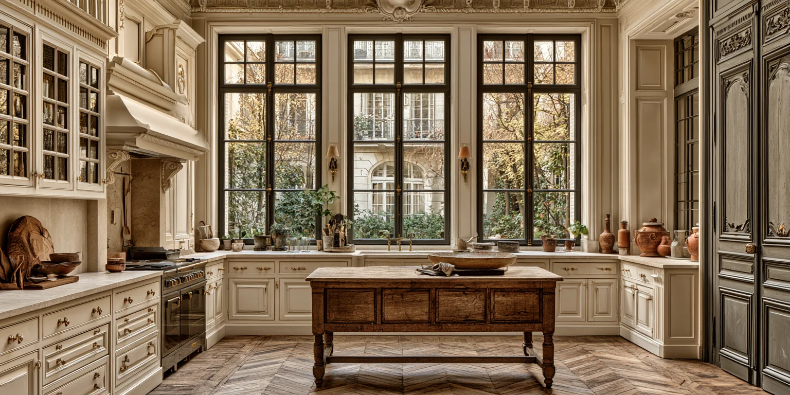Rue de Verneuil — Kitchen, rear court