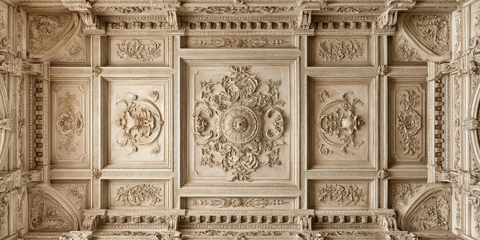 Stucco ceiling detail