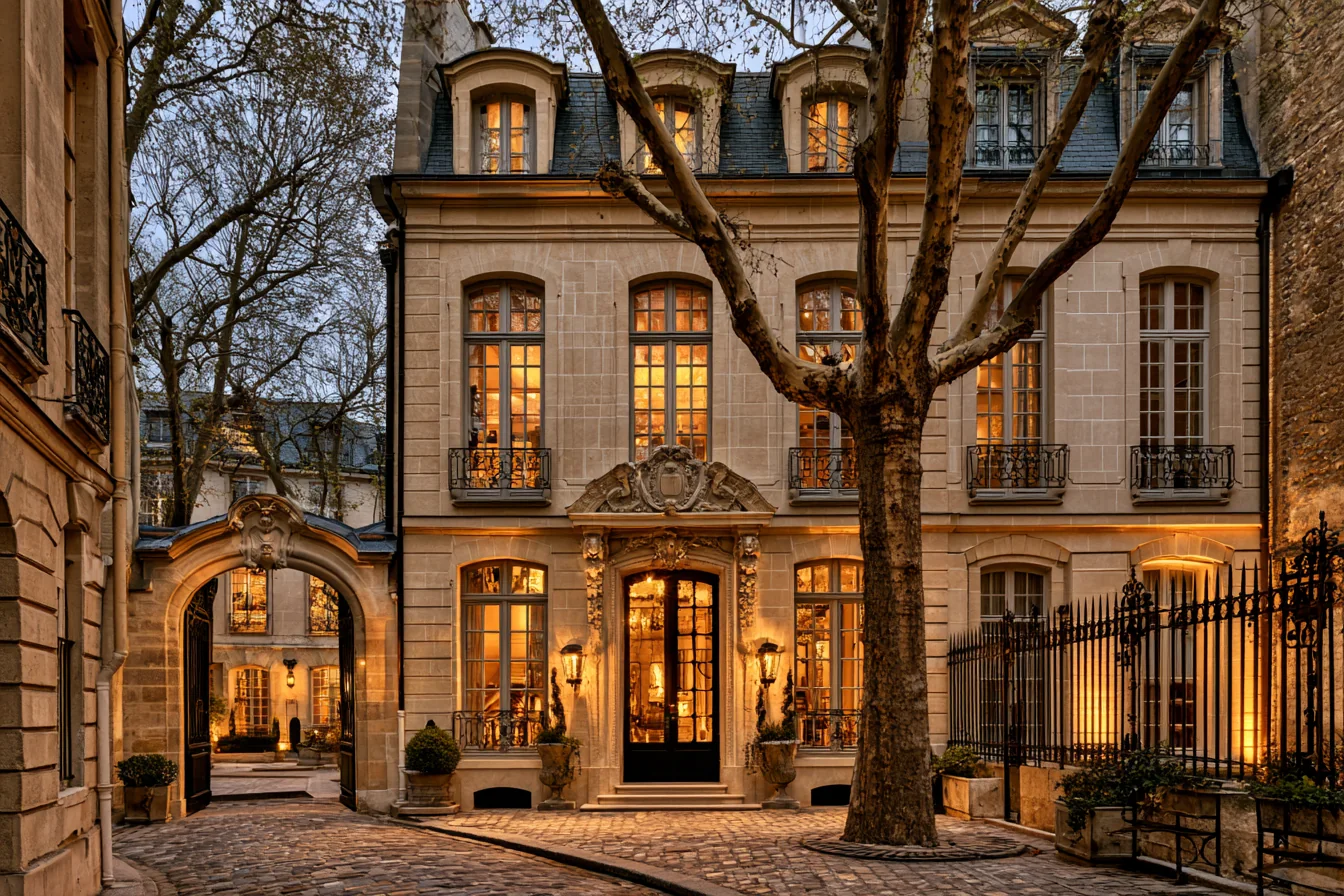 Marais mansion on Rue du Marais, Paris