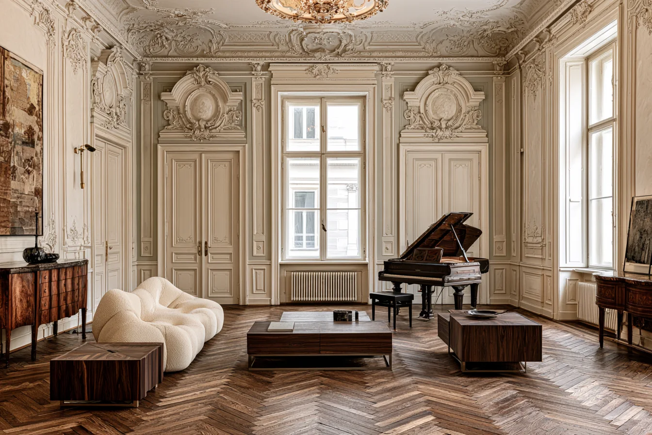 Piano nobile apartment on Bäckerstraße, Vienna