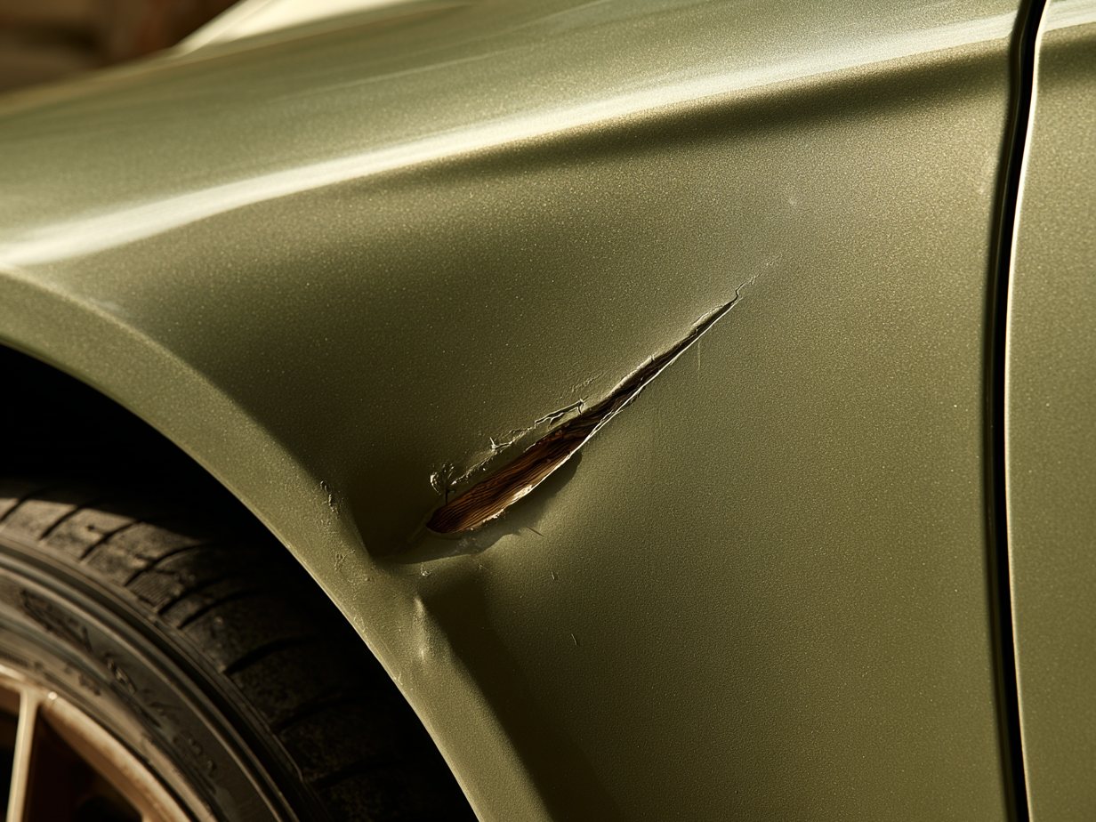 Tyre date code close-up