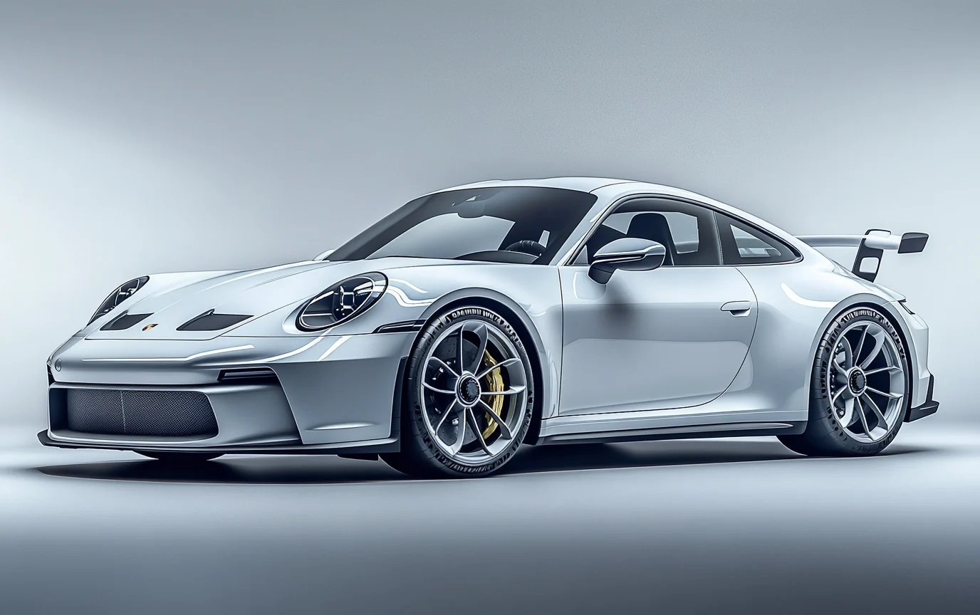 Porsche 911 GT3, three-quarter front view