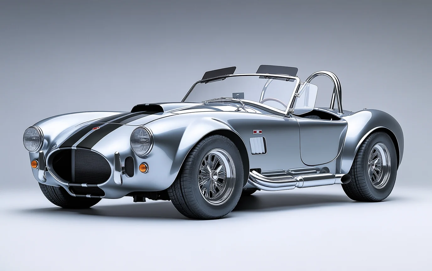 Serpent Roadster 427, three-quarter front view