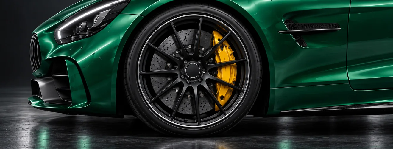 Close-up: Wheels & brakes, All four corners