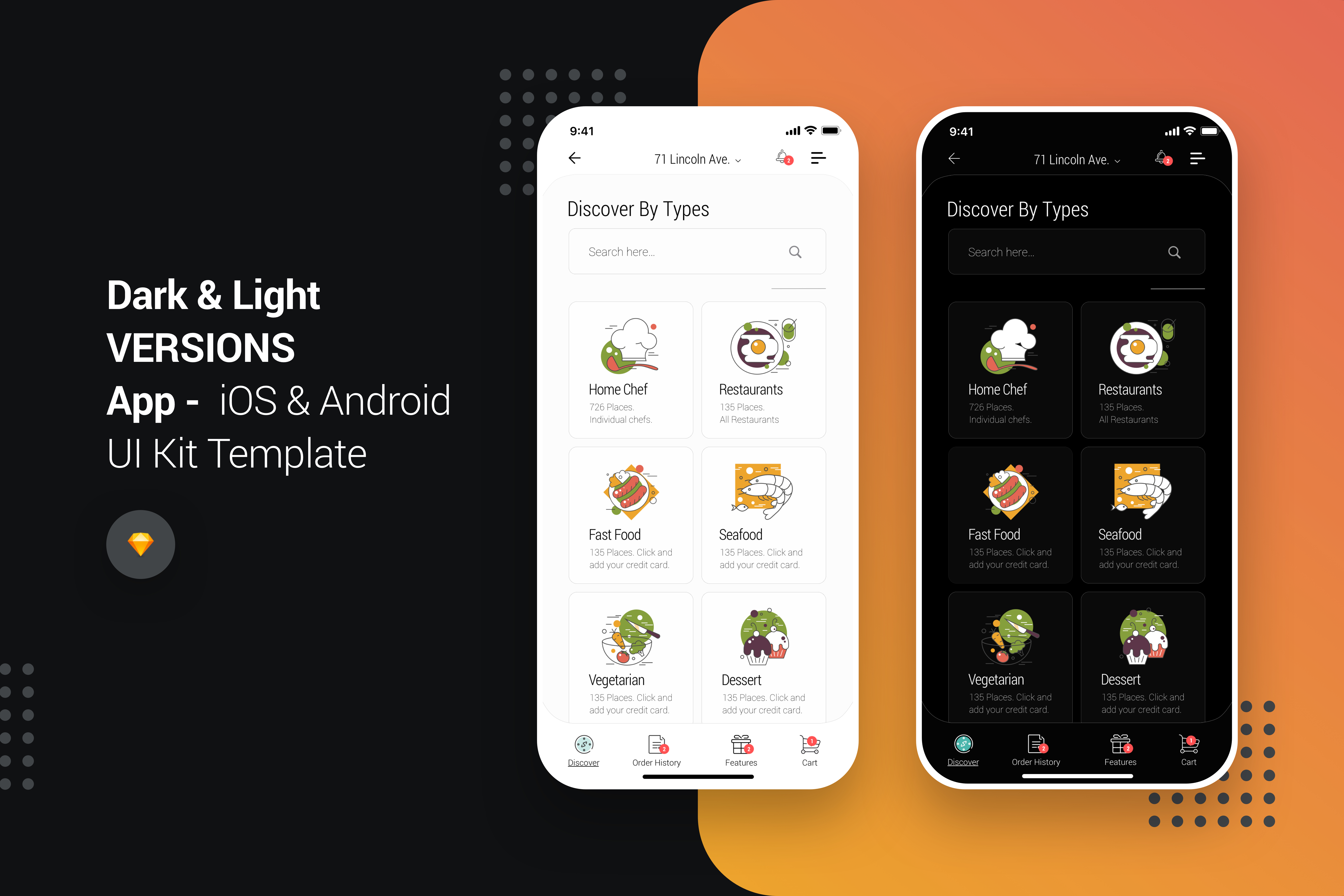 Dobule - Food Delivery UI Kit for Mobile App - 1