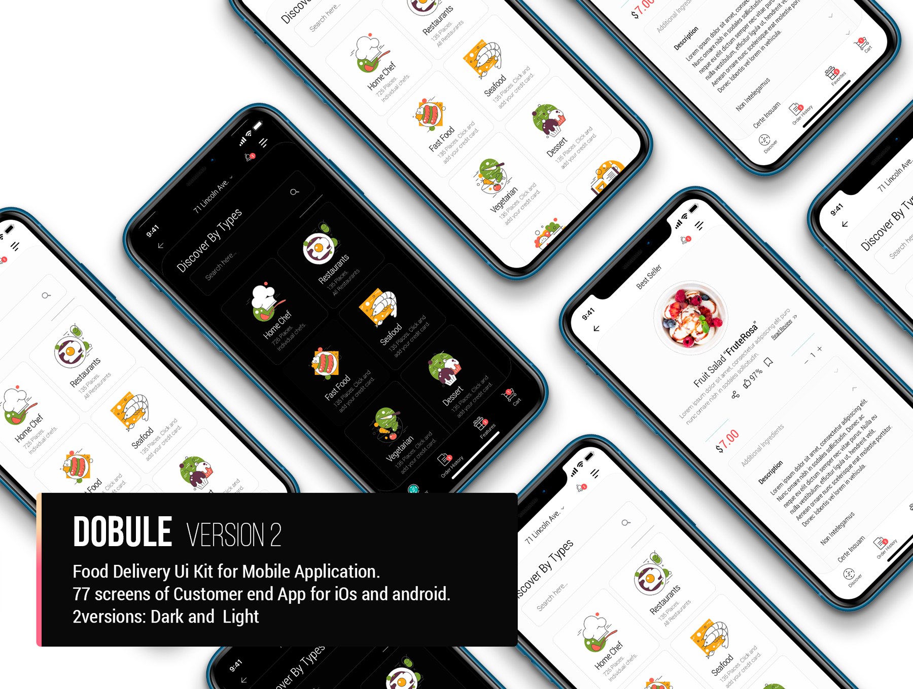 Dobule - Food Delivery UI Kit for Mobile App - 7
