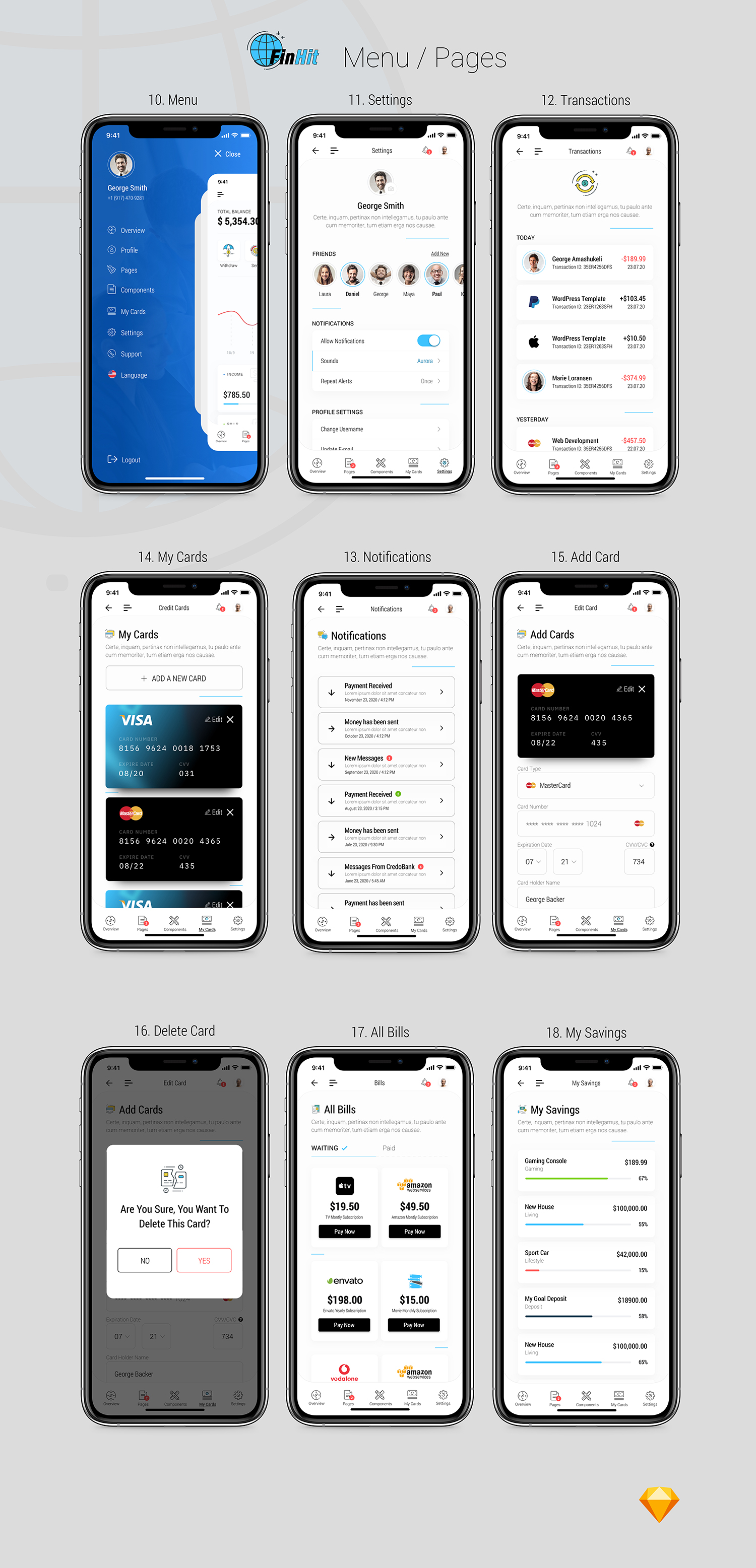 FinHit - Wallet & Banking UI Kit for iOS & Android - 7