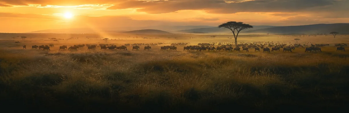 Tanzania — the Serengeti plains at first light