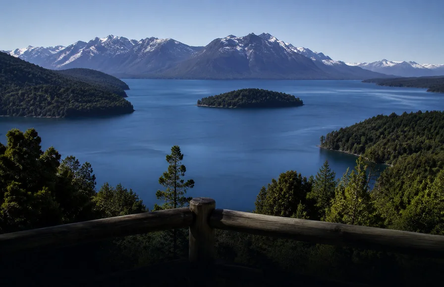 A lake and pines near Bariloche