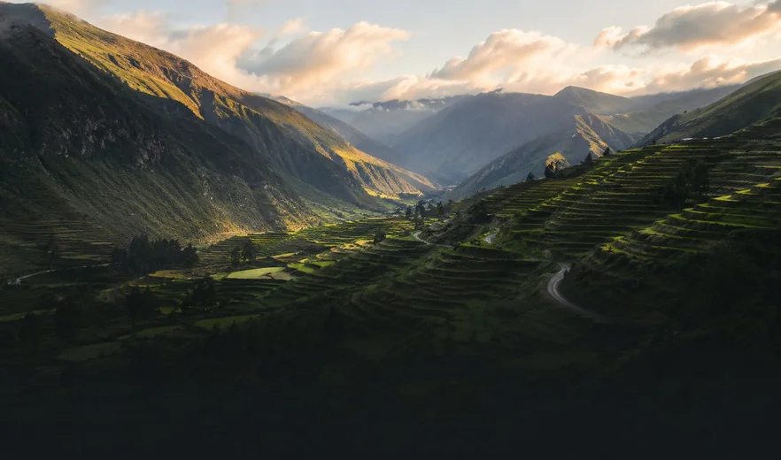 Terraces in the Sacred Valley, Peru