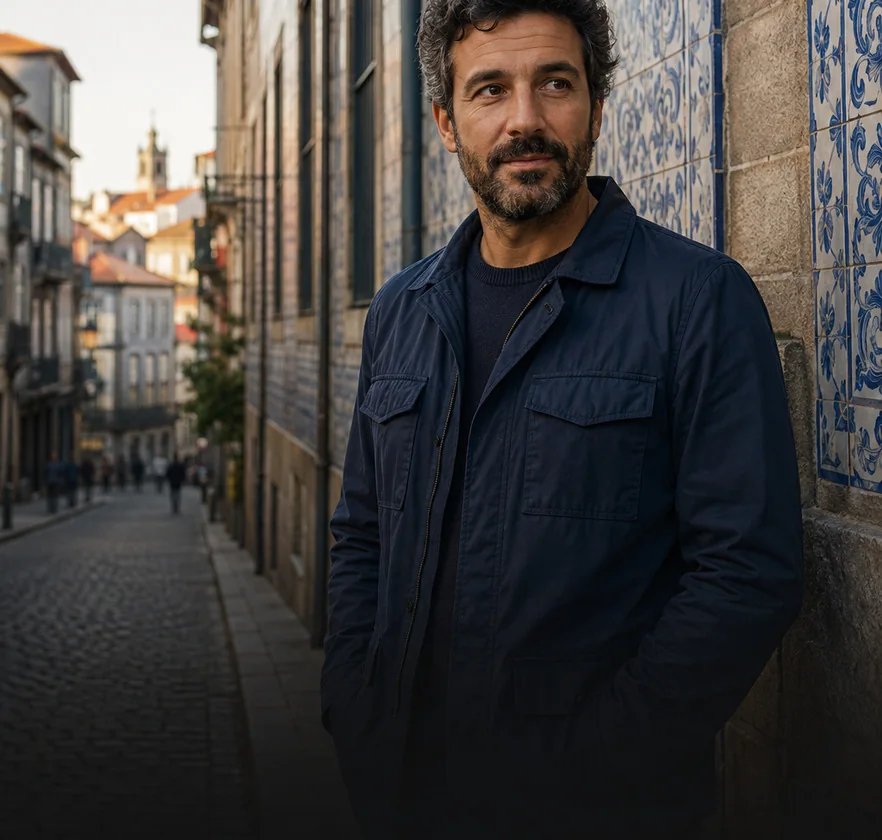 Rui Bettencourt on a coast road near Porto