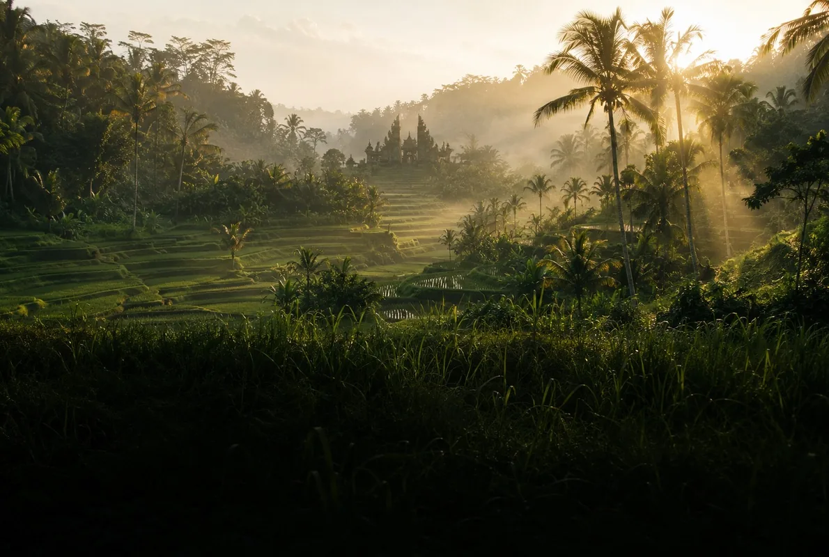 Bali — rice terraces above Ubud