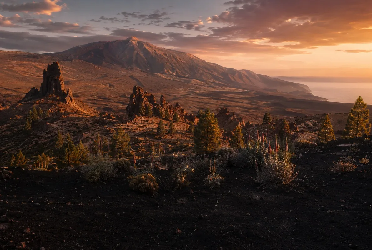 The Canaries — volcanic ridges on Tenerife