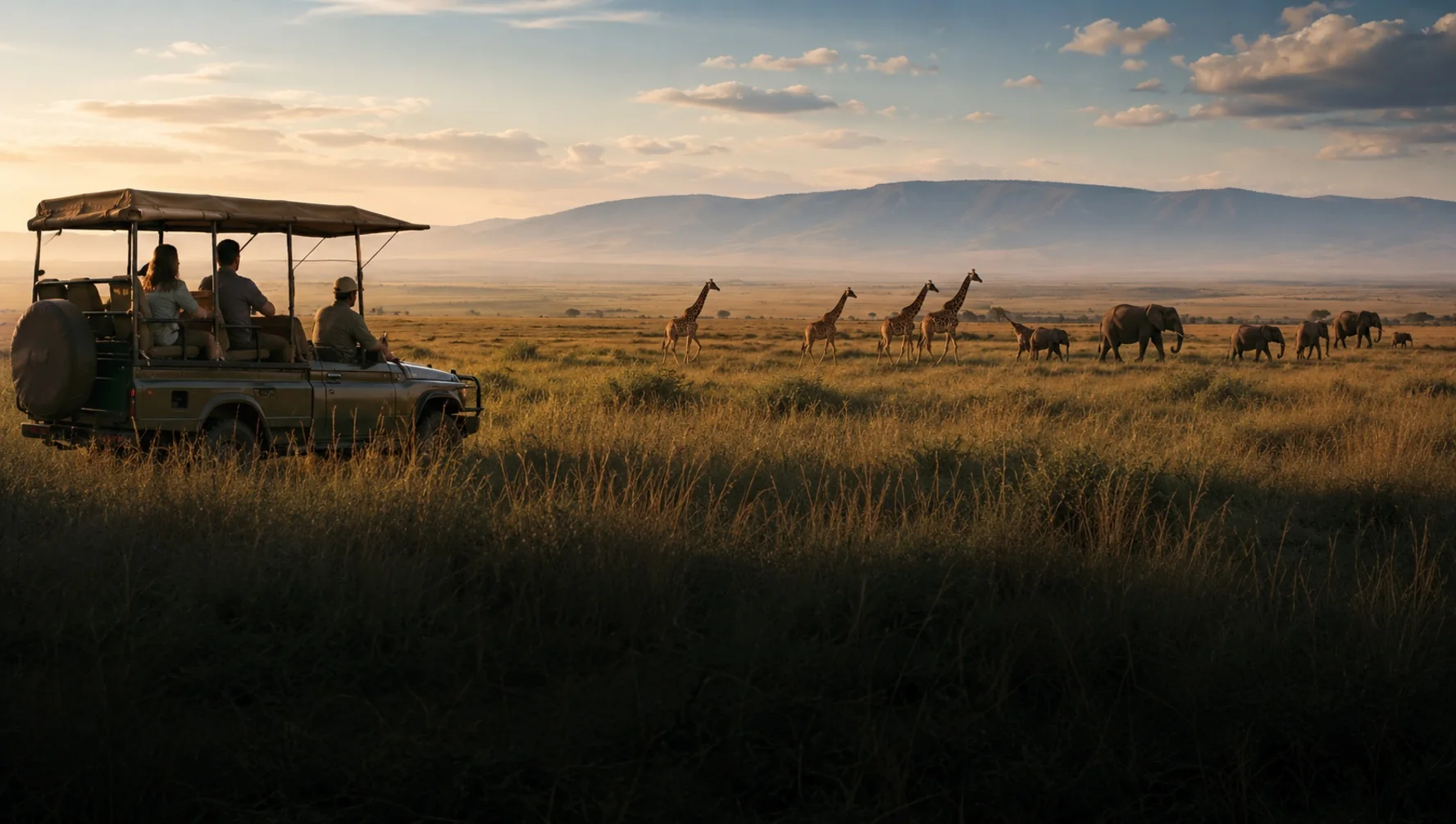 Tanzania — the Serengeti plains at dusk